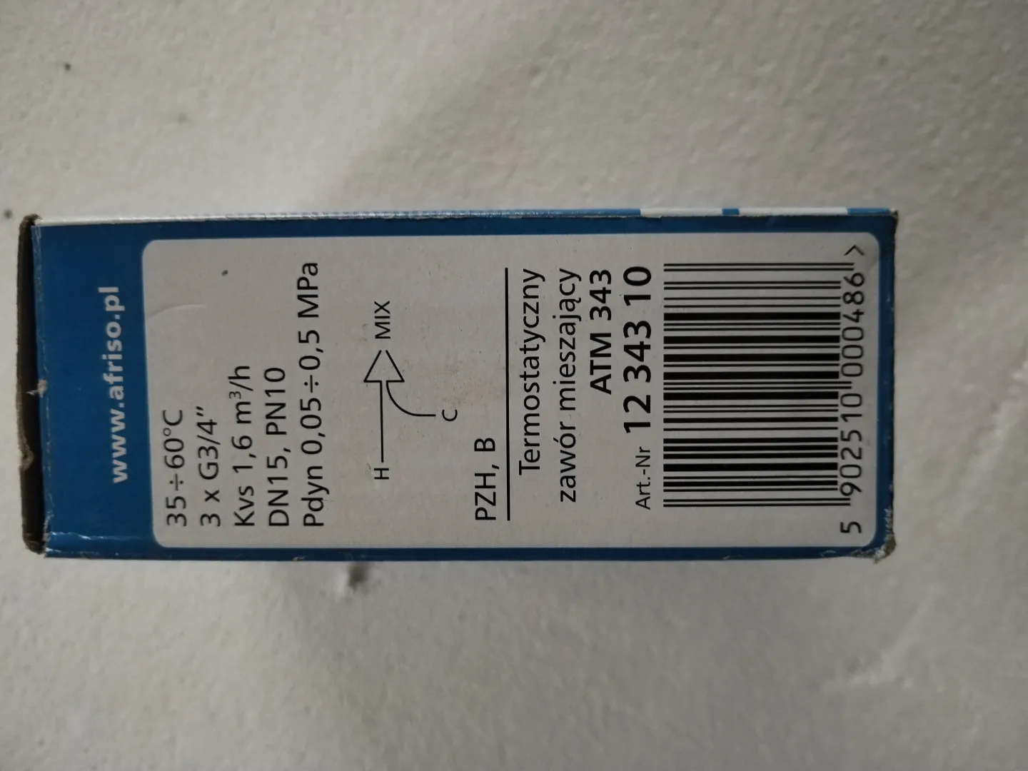 Термостатический смесительный клапан атм 343
