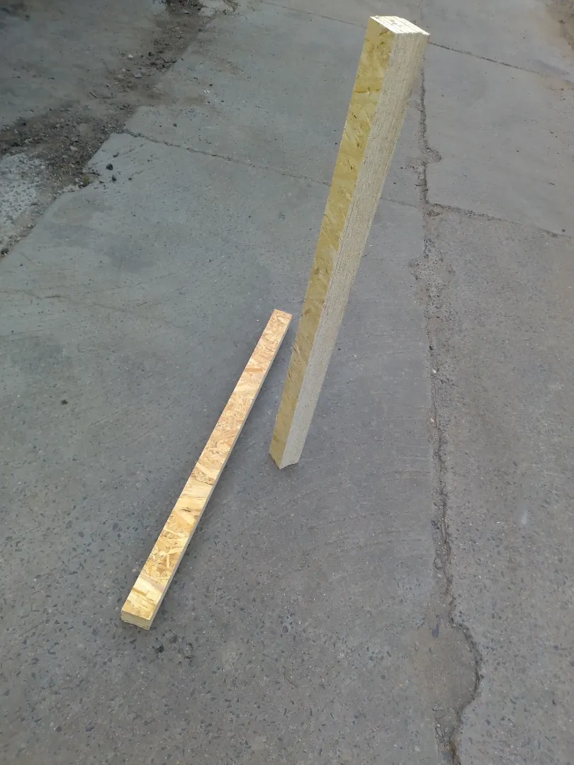 Брусок из osb, сбит 6-ю гвоздями. 125х70х75мм.
