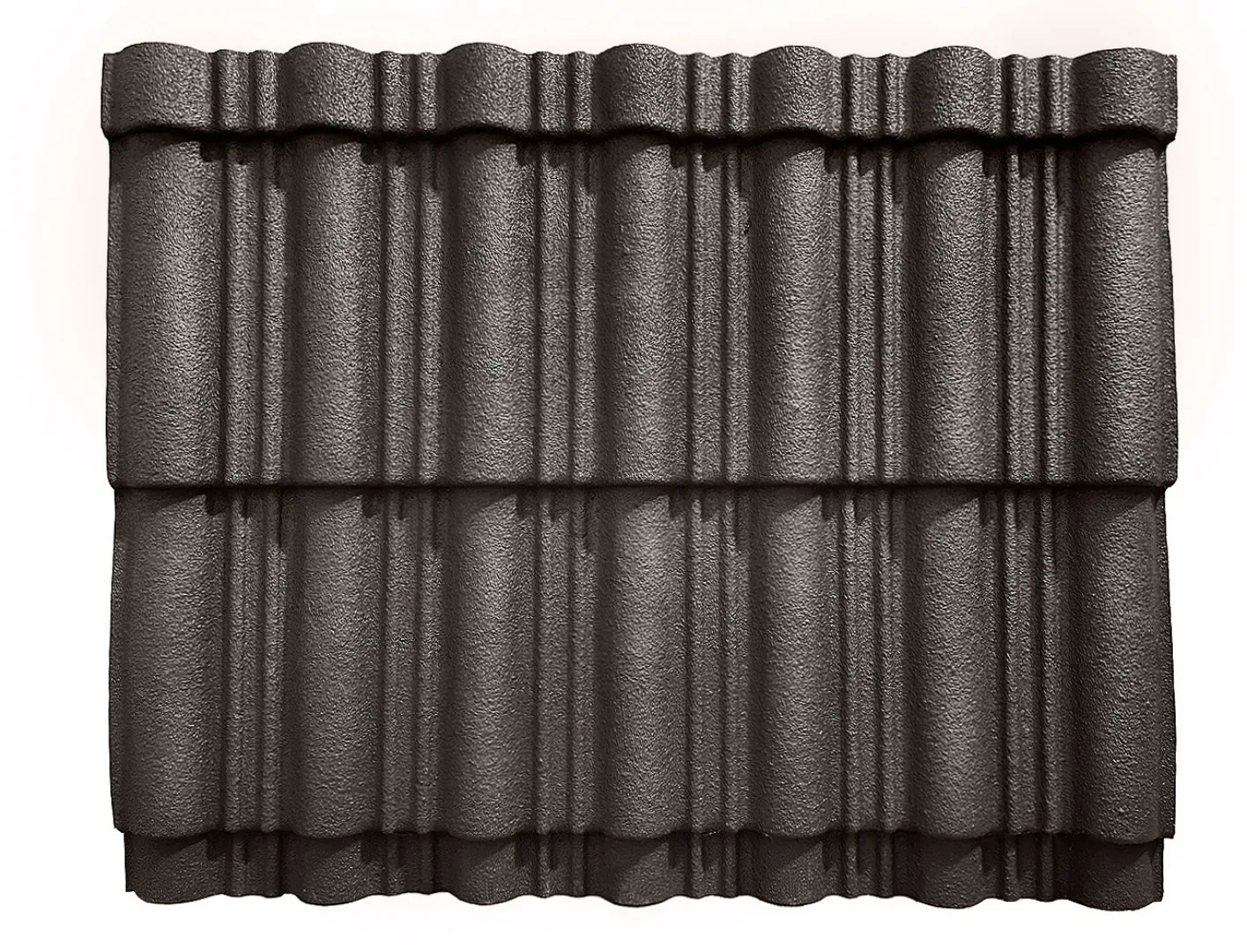 Лист кровельный полимерный 2200х1050х3 мм, серо-коричневый, RAL8019