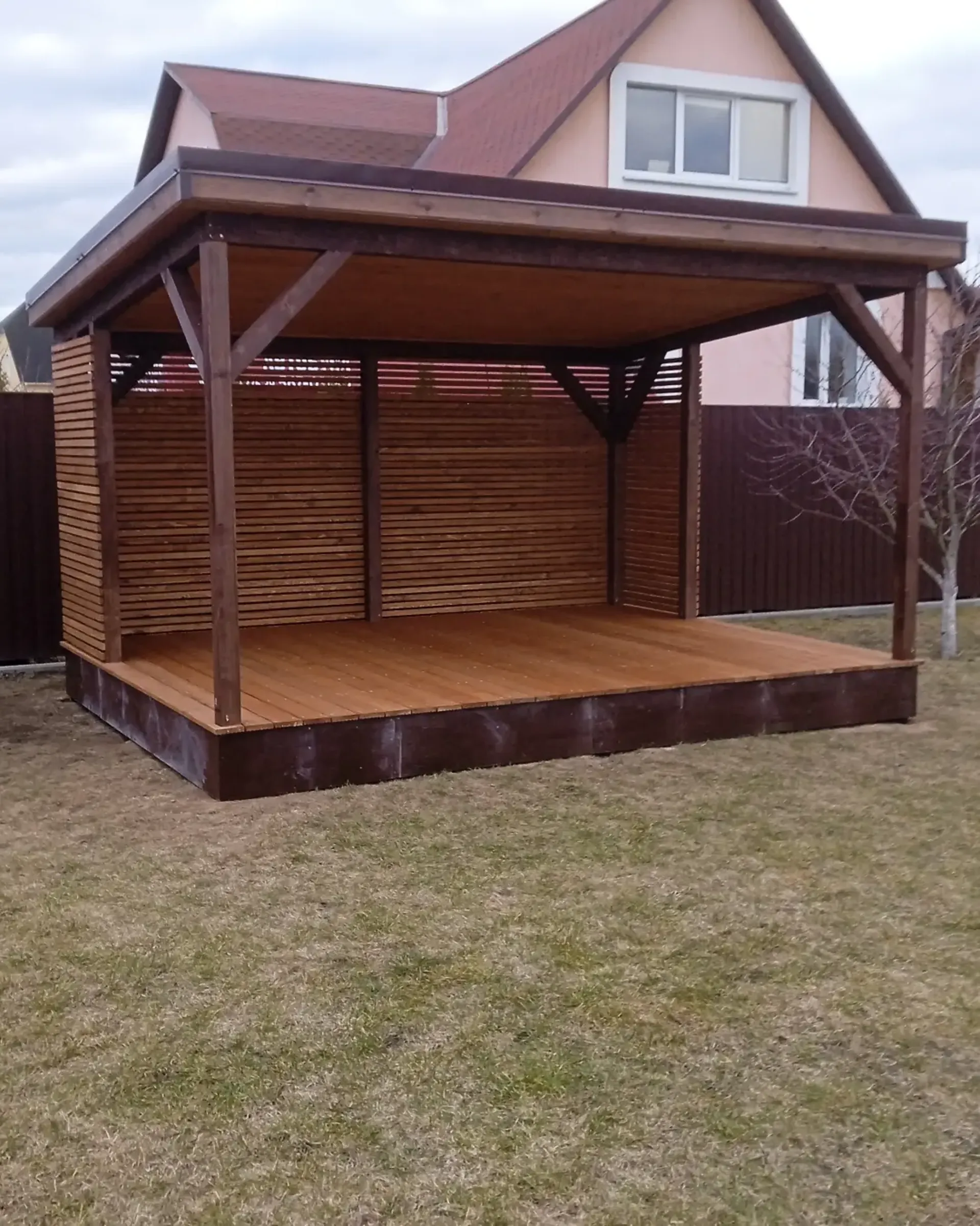 Каркасные бани, беседки